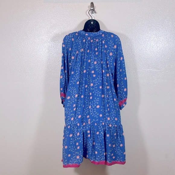 Natalie Martin Stevie Dress In Pinwheel Denim In Blue size medium - Picture 3 of 9